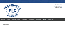 Tablet Screenshot of farnsworthlumber.com